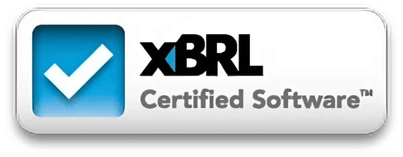 XBRL certified software label